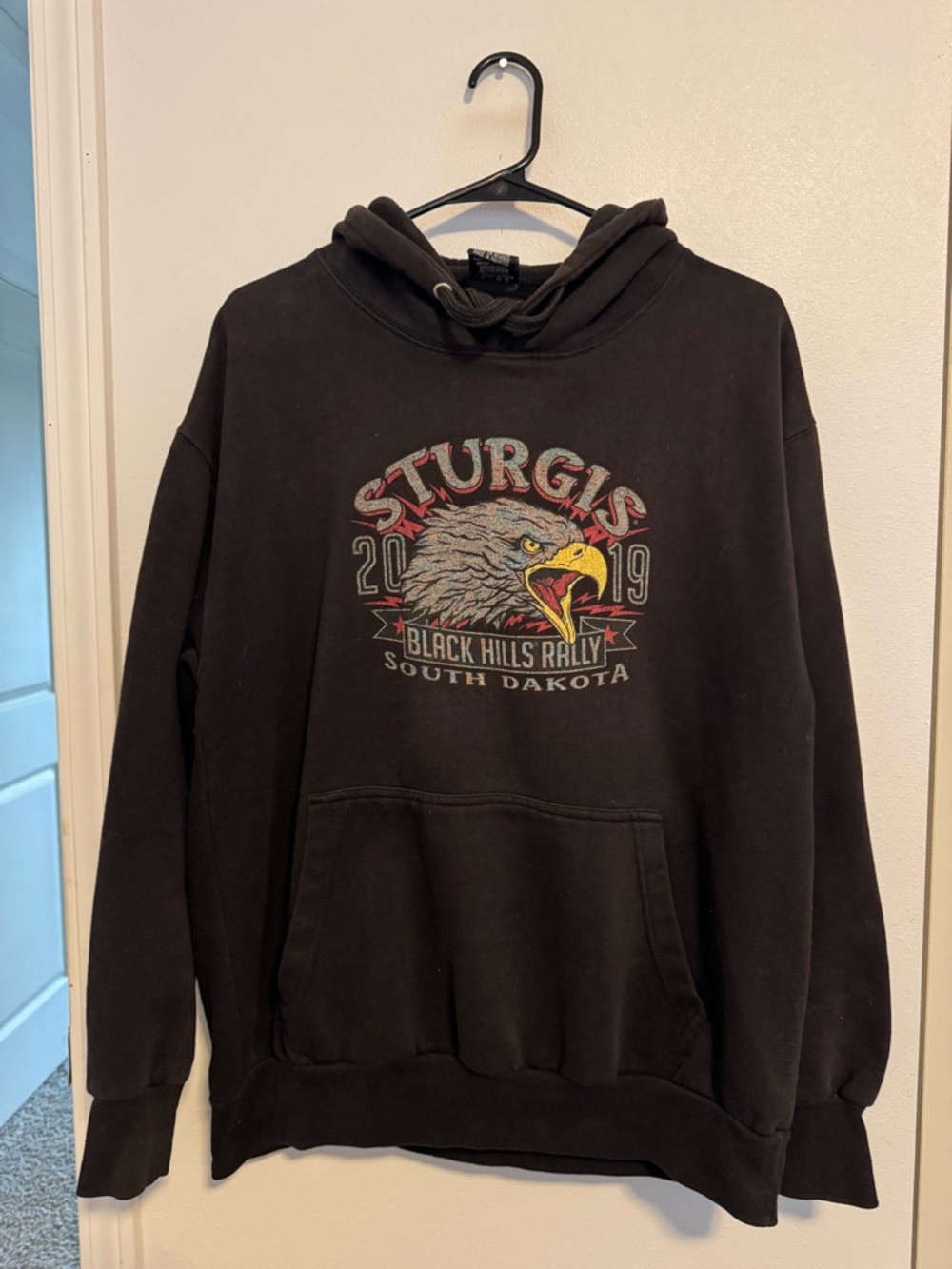 C Black Sturgis 2019 Eagle Graphic Hoodie